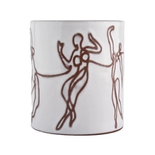 China 8 oz Suppliers empty white glaze ceramic candle holders manufacturer