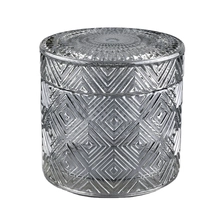 China China suppliers custom empty glass candle holders with glass lids manufacturer