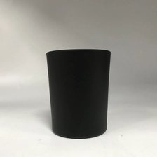 China luxury matte black 7oz glass candle jars manufacturer