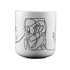 China 10oz matte white ceramic candle jars for candle porcelain candle jar manufacturer