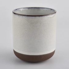China heat resistant candle jars, ceramic candle vessels for candle makers manufacturer