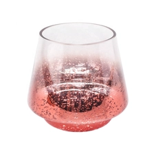 China red glass candle holders for Christmas manufacturer