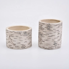 China 12oz Map Pattern Concrete Candle Holders Cement Jar for Soy Wax Home Decor Wholesales manufacturer
