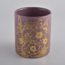 China empty ceramic candle holders in bulk for candle making manufacturer