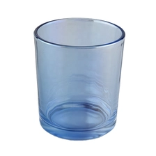 China colorful iridescent glass candle jars manufacturer manufacturer