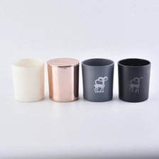 China Customized glass candle jars, glass votive candle holders 8 oz manufacturer