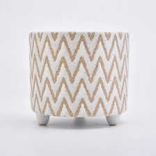 China Antique ceramic candle vessel stone candle jar home decoration manufacturer