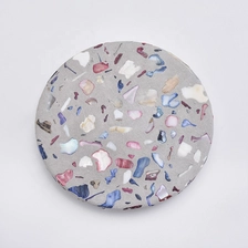 China marble finished concrete lids for candle jars manufacturer