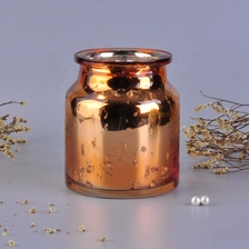 China Amber decorative candle glass container home decor manufacturer