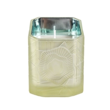 China Hot sales Suppliers luxury square Glass candle jar holder manufacturer