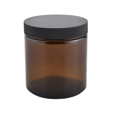 China Popular Custom finish amber cylinder candle glass holders with lid cover manufacturer