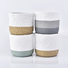 China Cylinder concrete candle vessel votives candle holder home decoration manufacturer