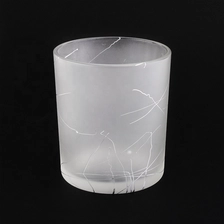 China Supplier heat resistant matte empty glass candle holder 6 oz 8 oz manufacturer