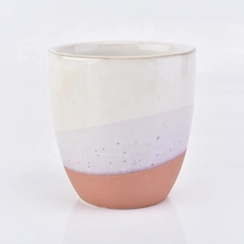 China Cylinder ceramic candle cups frosted candle holders home decor manufacturer