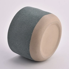 China matte green ceramic candle jars,  big ceramic candle container manufacturer
