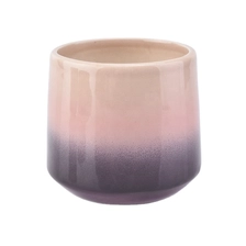 China 15 OZ glossy ceramic vessel for candles , unique ceramic candle jars manufacturer