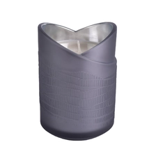 China 8 oz glass candle holder, grey candle jar manufacturer