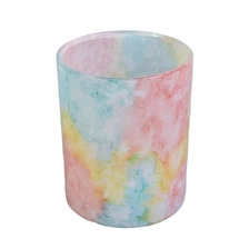 China Sunny new design Luxury cylinder ceramic Multicolored candle jar bulk manufacturer