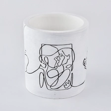 China wedding table decorations cement candle jars manufacturer