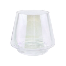China iridescent glass candle holders for custom designs manufacturer