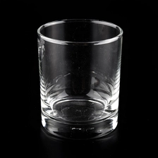 China 6oz cylinder glass candle jars with thick base manufacturer