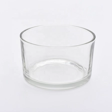 China 16oz Short Wide Clear Glass Candle Holders Home Decor Wholesales manufacturer