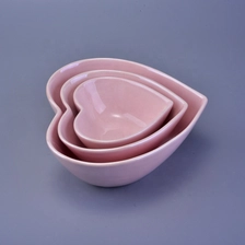 China heart design ceramic candle holders with colorful glazed manufacturer