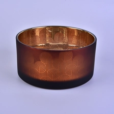 China Sunny amber luxury empty glass candle containers home decor manufacturer