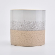 China large candle container. three-color ceramic candle vessel manufacturer
