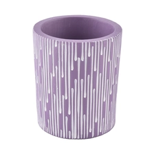 China Cement candle jar in purple, 8 oz concrete veseels for candle making manufacturer
