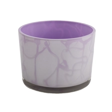 China decorative 3 wick glass candle vessel, 500ml large candle jar manufacturer