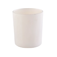 China 12 OZ matte white glass  candle container, votive candle holder manufacturer