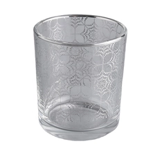 China cylinder soy wax candle jars with silver logo manufacturer