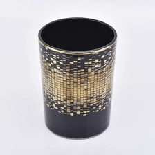 China candle jar custom, black glass jars for candle making manufacturer