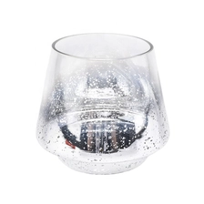 China 10oz silver decorative glass candle jars manufacturer