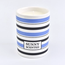 China soy wax candle ceramic jar, decorative colored candle containers manufacturer