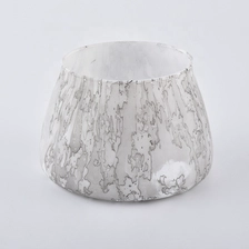 China 11oz marbled frosting glass candle jars manufacturer