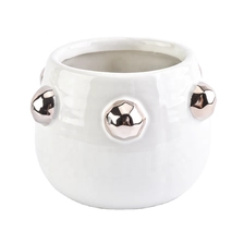 China 9oz iridescent white ceramic candle bowls manufacturer