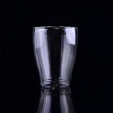 China 11oz Borosilicate Glass Double Wall Tea Cup No Handles Wholesales manufacturer