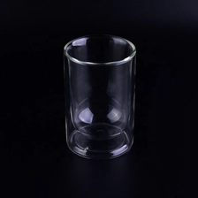China Transparent double wall glass water borosilicate tea cup handmade wholesales manufacturer