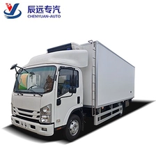 porcelana Camión frigorífico de 5 toneladas marca ISUZU, furgoneta congeladora, precio fabricante
