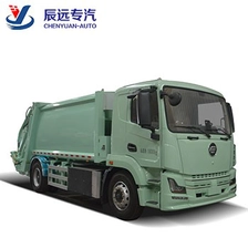 China New energy 8-10 cbm compression garbage truck with cleaning and sweeping vehicle for sale manufacturer