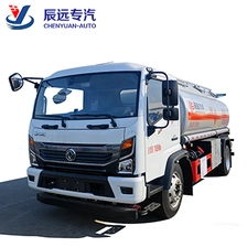 China Factory price 4x2 fuel tank truck diesel 5cbm gasoline refueling tank vehicle supplier manufacturer