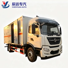 China Dongfeng brand medium model 10Tons box trucks diesel van cargo vehicle supplier manufacturer