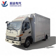 China Cheaper on stock by Diesel JAC brand mobile vending trucks with ice cream vehicles manufacture manufacturer