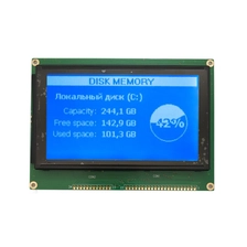 China 240*128 LCD Display 240x128 DOT 5,1 polegadas Fabricante LCD 240*128 Módulo LCD gráfico (WG2412B0) fabricante