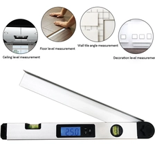 China Backlight Lcd Display Aluminum Digital Angle Ruler Meter Function Precision Accuracy Digital Angle Finder manufacturer