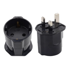 China Europäischer Deutsch-Britisch-Adapter, Britischer Standard-Stecker-Konverter, Indonesien-Britischer Konvertierungsstecker, 13 A, Schwarz Hersteller