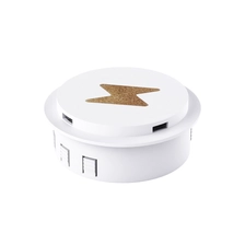 الصين شاحن لاسلكي مبتكر مدمج للأثاث مع تصميم منبثق قابل للسحب ومنافذ شحن USB مزدوجة للاستخدام المكتبي (MH-D27) الصانع