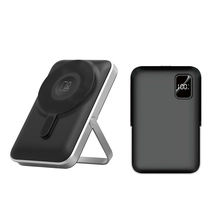 Cina Power bank di ricarica wireless magnetico MagSafe 3 in 1 da 10000 mAh con supporto per telefono con staffa metallica pieghevole per auricolari iPhone iWatch (MH-P70) produttore